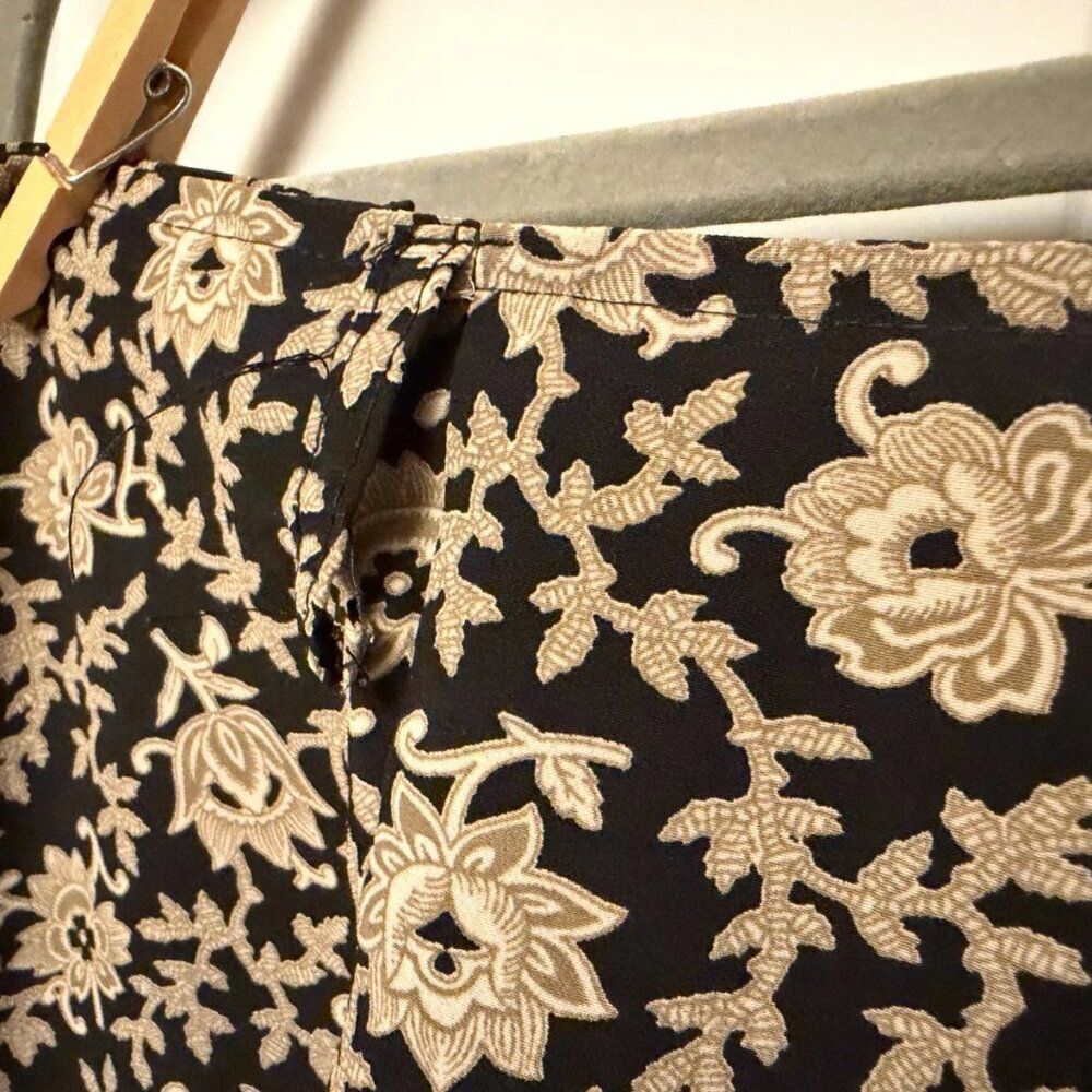 Kathy Ireland Black Floral Maxi Skirt - Picture 3 of 7